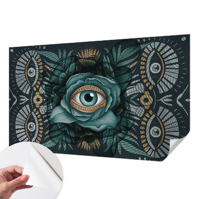 Papel mural con patrón decorativo Ojo de flor
