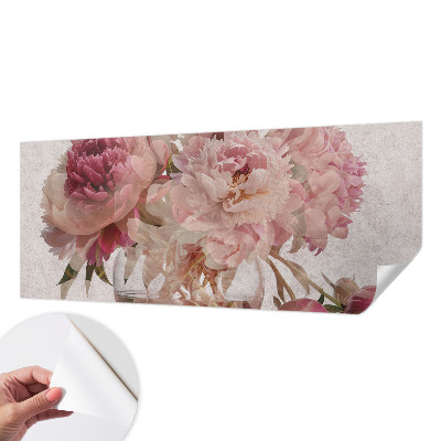 Mural de pared con estampado hermoso Encanto de peonía