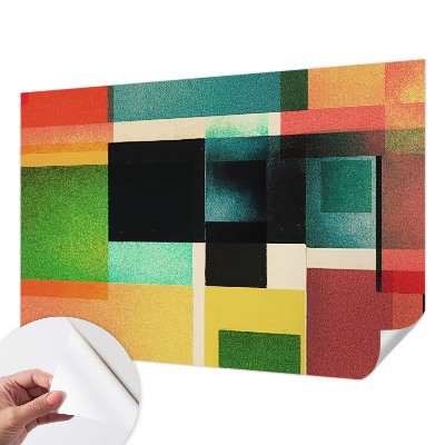 Papel mural con patrón decorativo abstracción geométrica