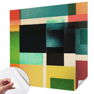 Papel mural con patrón decorativo abstracción geométrica