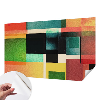 Papel mural con patrón decorativo abstracción geométrica