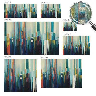Fotomural decorativo para cabecero de cama con diseño de rayas abstractas