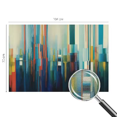 Fotomural decorativo para cabecero de cama con diseño de rayas abstractas
