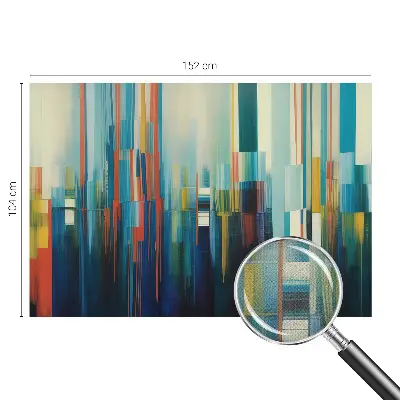 Fotomural decorativo para cabecero de cama con diseño de rayas abstractas
