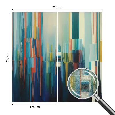 Fotomural decorativo para cabecero de cama con diseño de rayas abstractas