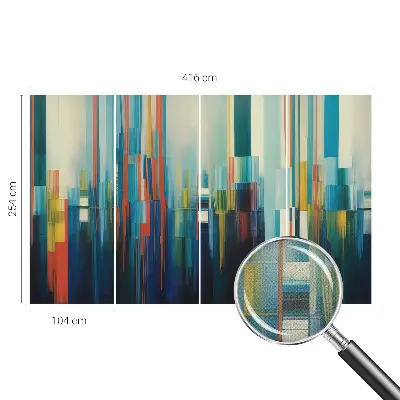 Fotomural decorativo para cabecero de cama con diseño de rayas abstractas