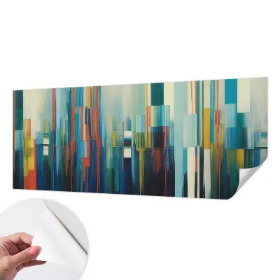 Fotomural decorativo para cabecero de cama con diseño de rayas abstractas