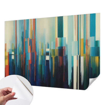 Fotomural decorativo para cabecero de cama rayas abstractas