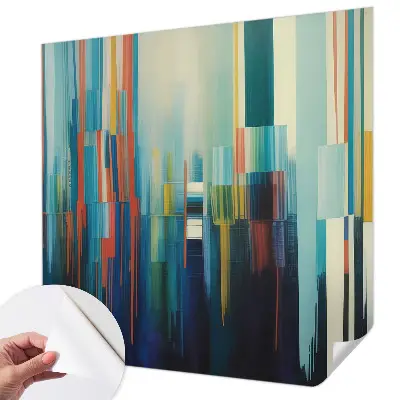 Fotomural decorativo para cabecero de cama con diseño de rayas abstractas