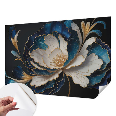 Fotomural decorativo para cabecero de cama con estampado floral