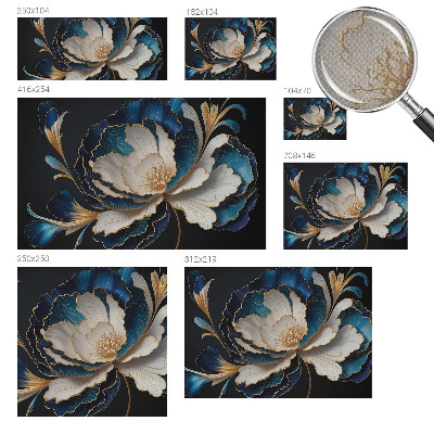 Fotomural decorativo para cabecero de cama estampado floral