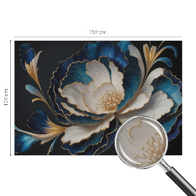 Fotomural decorativo para cabecero de cama estampado floral