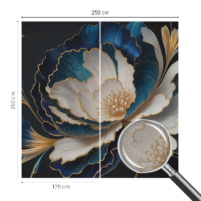Fotomural decorativo para cabecero de cama estampado floral