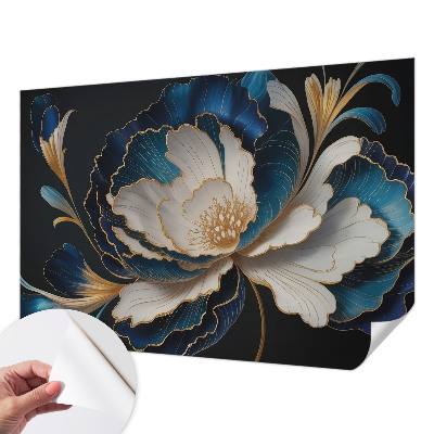 Fotomural decorativo para cabecero de cama estampado floral