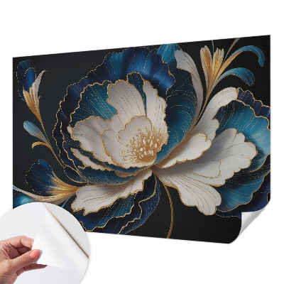 Fotomural decorativo para cabecero de cama estampado floral
