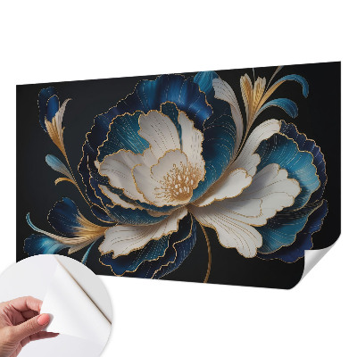 Fotomural decorativo para cabecero de cama estampado floral