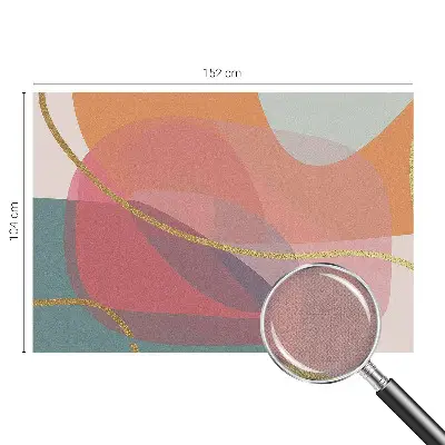 Papel mural texturado decorativo con motivos de formas coloridas