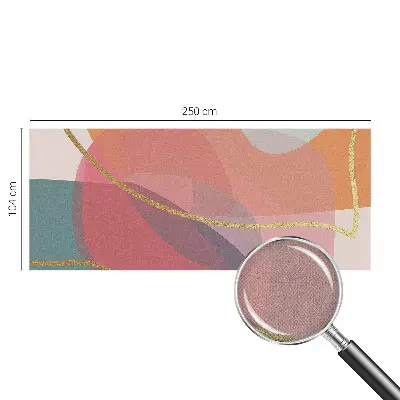 Papel mural texturado decorativo con motivos de formas coloridas