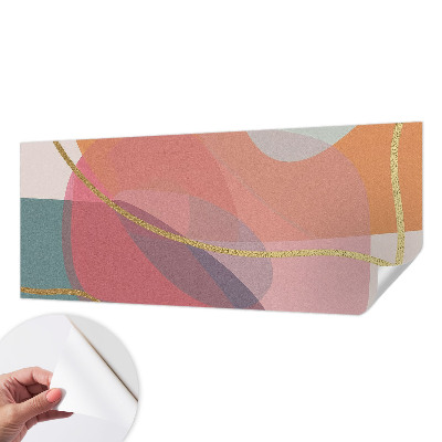 Papel mural texturado decorativo Formas coloridas