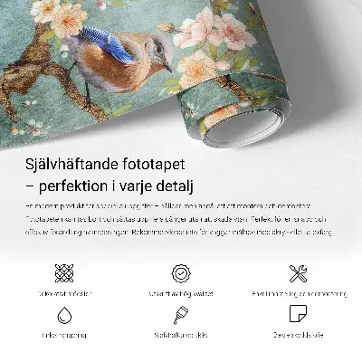 Papel mural texturado decorativo con motivos de formas coloridas