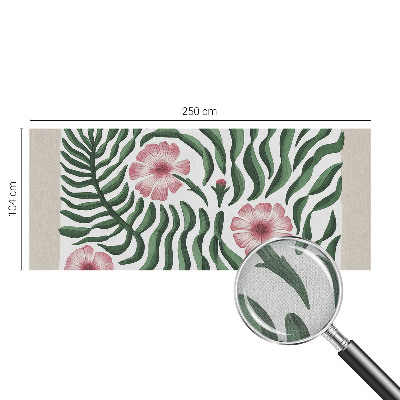 Fotomural decorativo para cabecero de cama Flores hojas