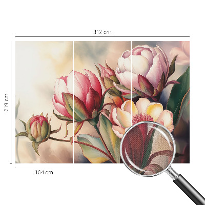Fotomural decorativo para cabecero de cama Un ramo de flores