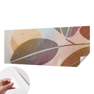 Papel mural con patrón decorativo Hojas armoniosas