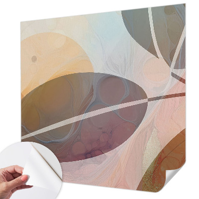 Papel mural con patrón decorativo Hojas armoniosas