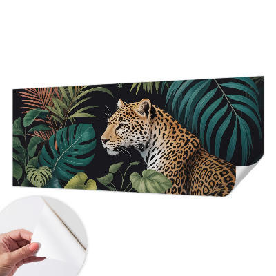 Papel mural con patrón decorativo Leopardo exótico