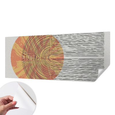 Papel mural texturado decorativo Círculo con líneas