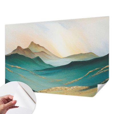 Papel mural con patrón decorativo Paisaje tranquilo