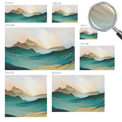 Papel mural con patrón decorativo Paisaje tranquilo