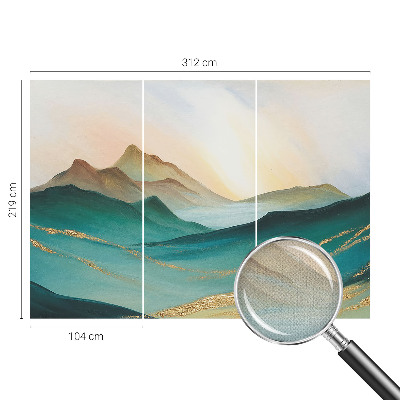 Papel mural con patrón decorativo Paisaje tranquilo