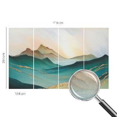 Papel mural con patrón decorativo Paisaje tranquilo