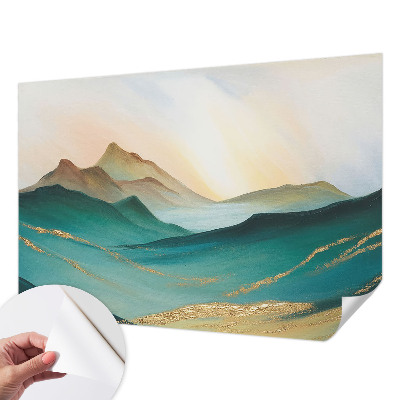 Papel mural con patrón decorativo Paisaje tranquilo