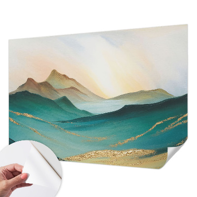 Papel mural con patrón decorativo Paisaje tranquilo