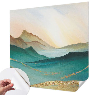 Papel mural con patrón decorativo Paisaje tranquilo