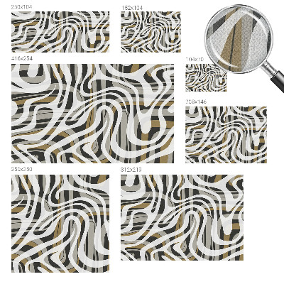 Mural de pared con estampado hermoso Líneas abstractas