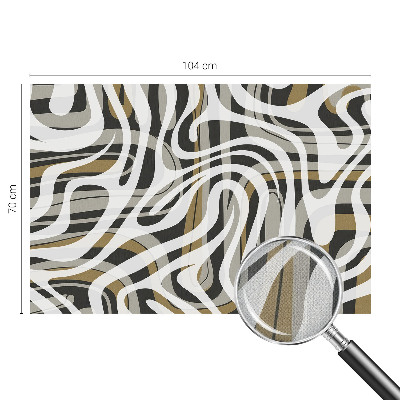 Mural de pared con estampado hermoso Líneas abstractas