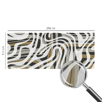 Mural de pared con estampado hermoso Líneas abstractas