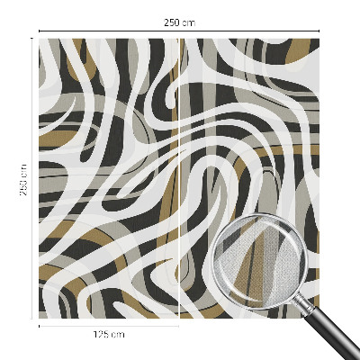Mural de pared con estampado hermoso Líneas abstractas