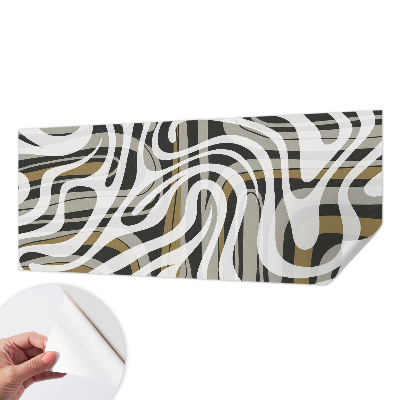 Mural de pared con estampado hermoso Líneas abstractas