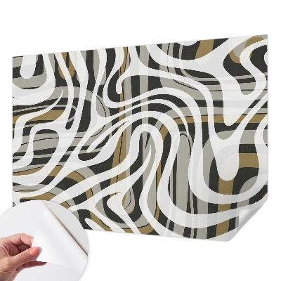 Mural de pared con estampado hermoso Líneas abstractas