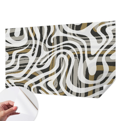 Mural de pared con estampado hermoso Líneas abstractas