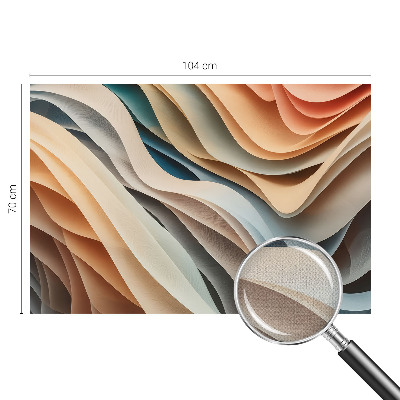 Fotomural decorativo para cabecero de cama Formas onduladas