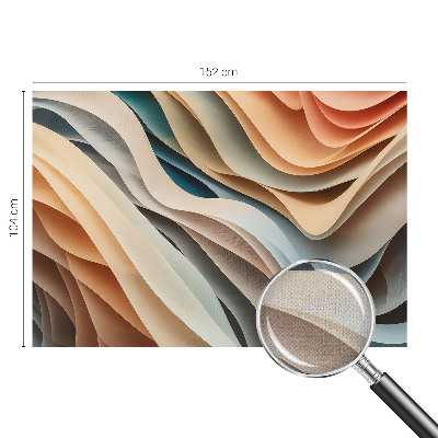 Fotomural decorativo para cabecero de cama Formas onduladas