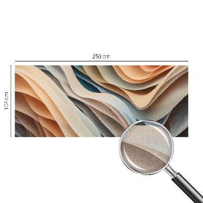 Fotomural decorativo para cabecero de cama Formas onduladas