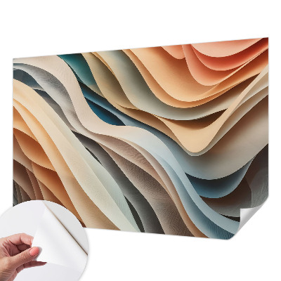 Fotomural decorativo para cabecero de cama Formas onduladas