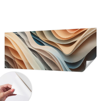 Fotomural decorativo para cabecero de cama Formas onduladas
