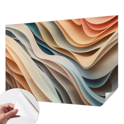 Fotomural decorativo para cabecero de cama Formas onduladas